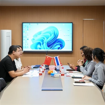 Thailändska kunder besöker GNEE:s TP1 kopparrörsproduktionsanläggning
